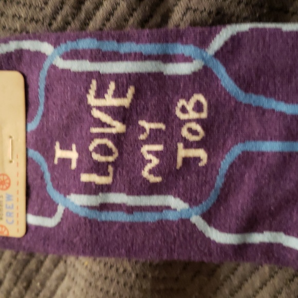 💥BUY 8 GET 4 FREE I Love My Job Socks by Blue Q, Originally $16.50 - Picture 2 of 5